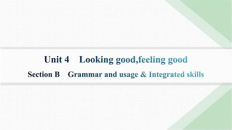 译林版高中英语必修第一册Unit4 Section B Grammar and usage & Integrated skills课件01