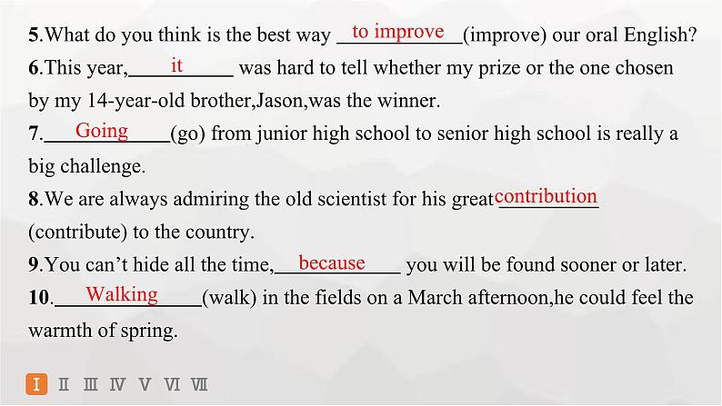 译林版高中英语必修第一册Unit1 分层跟踪检测3 Extended reading,Project, Assessment & Further study课件03