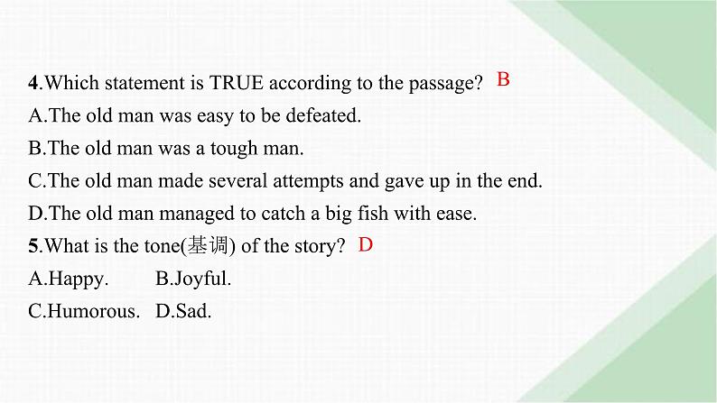 译林版高中英语必修第二册Unit4 Section C Extended reading & Project & Assessment课件第8页