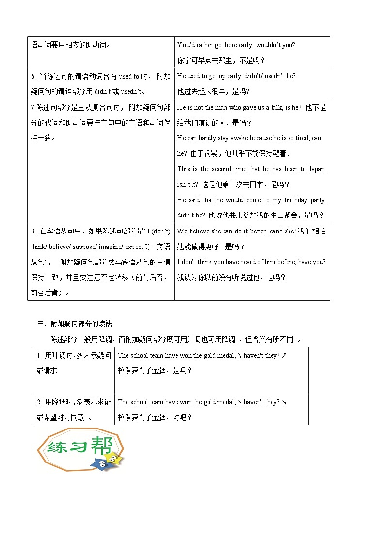 Unit 3-2 Discovering Useful Structures-高一英语同步精品讲义（人教版必修第一册）第3页