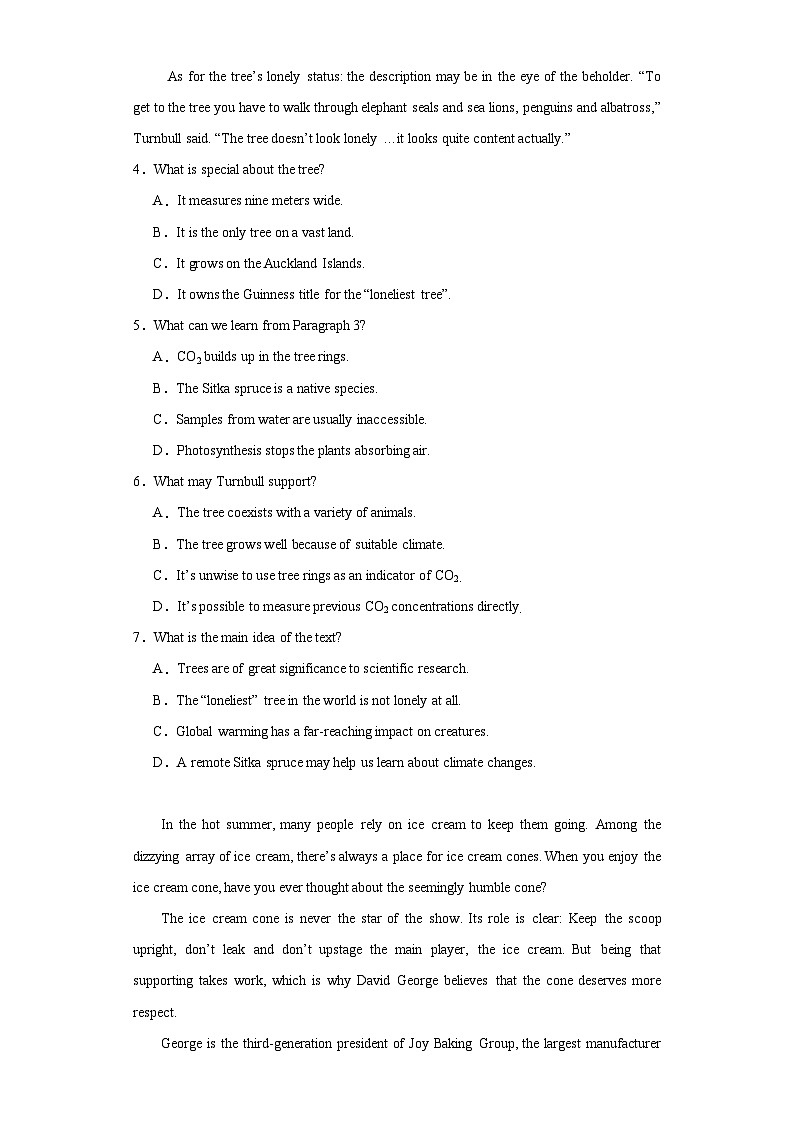 2024届云南省“333”高考备考诊断性联考卷一英语试题（含解析）03