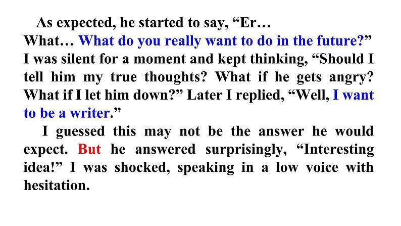 2024年高考英语读后续写+概要写作课件汇总新题型-读后续写-第11篇第5页