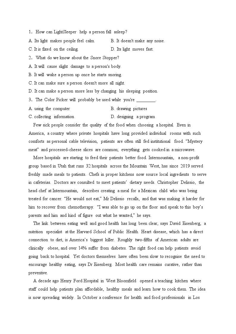 江西省赣州市六校2022-2023学年高二下学期5月联考英语试卷(含答案)第2页