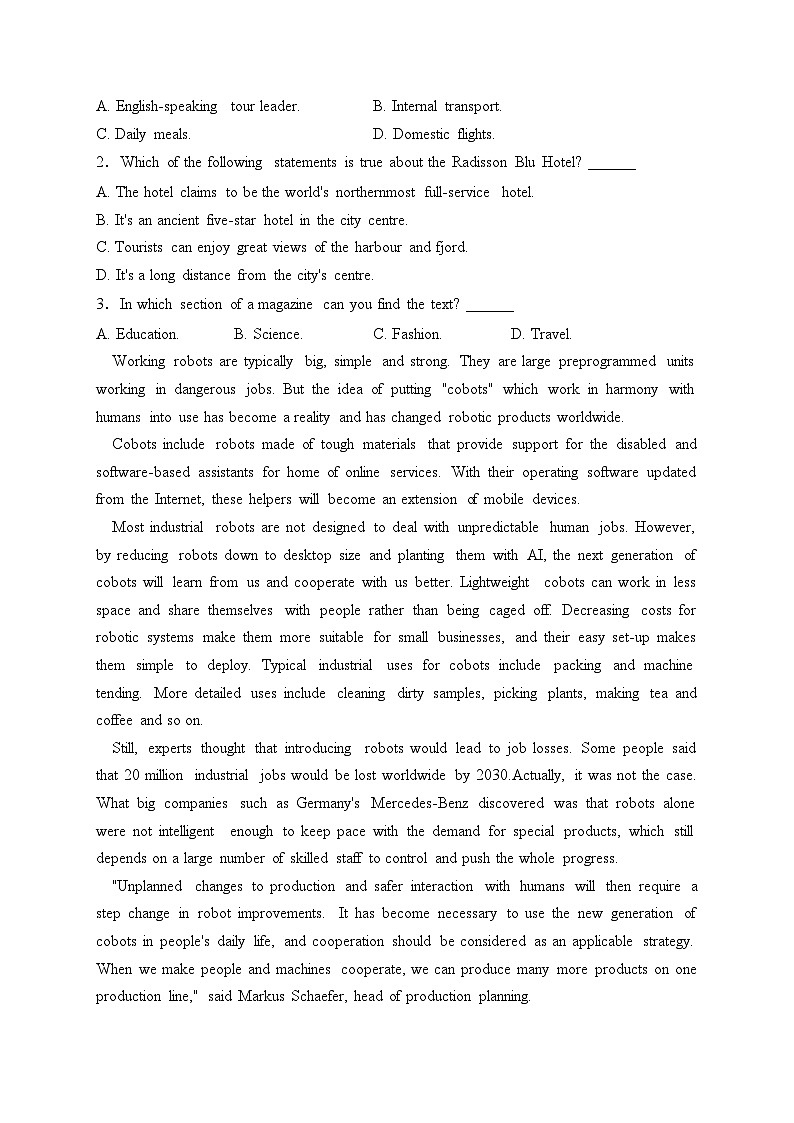 陕西省咸阳市礼泉县2022-2023学年高二下学期期中质量调研英语试卷(含答案)02
