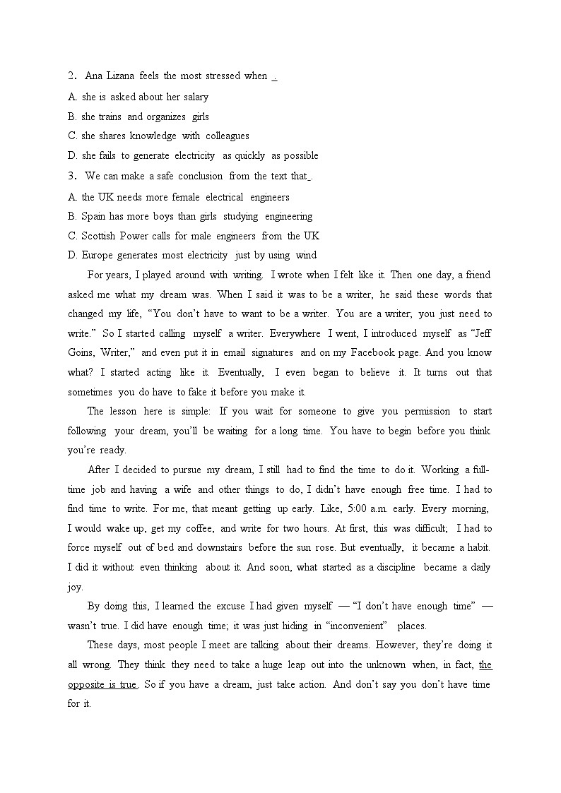 辽宁省鞍山市普通高中2024届高三下学期第二次质量监测英语试卷(含答案)02