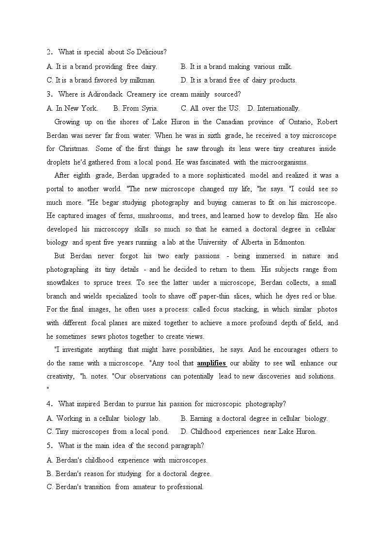 陕西省咸阳市2024届高三下学期高考模拟检测（二）英语试卷(含答案)02