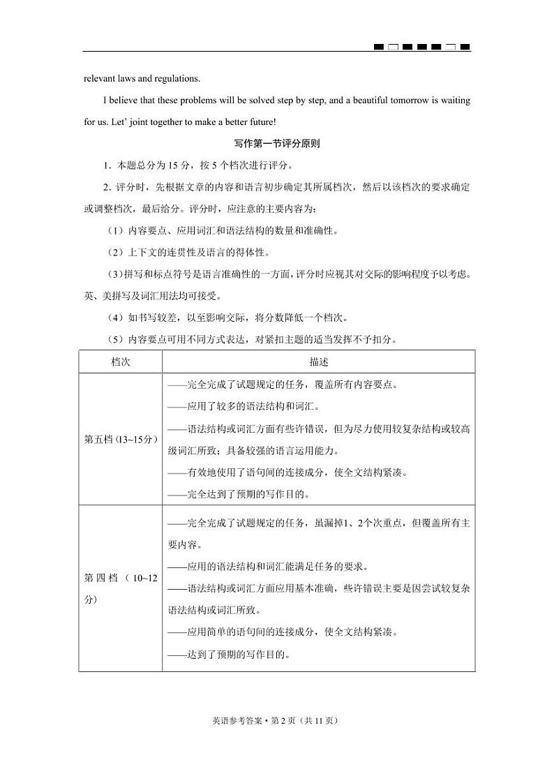 贵州省2024年高三年级下学期4月适应性考试 英语试题及答案02