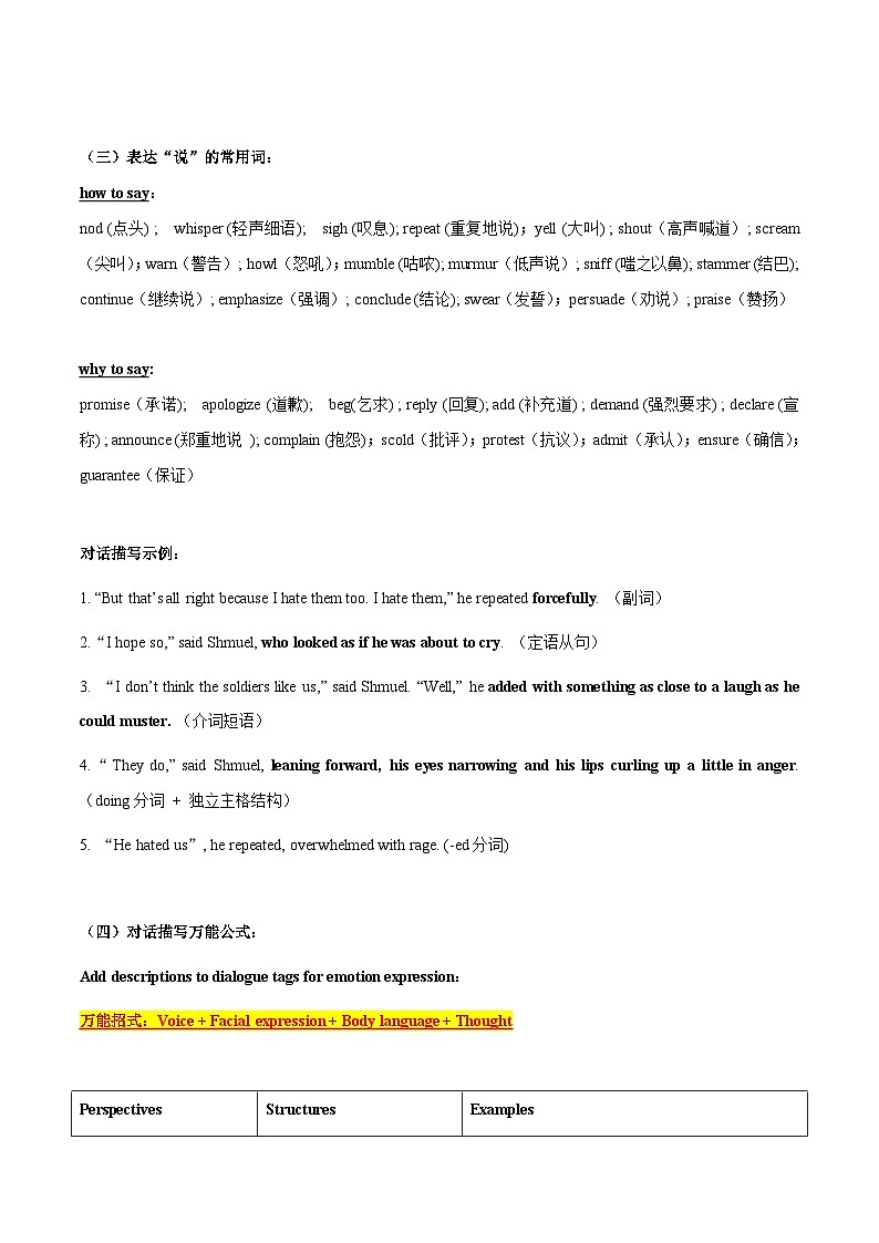 专题04 “一个公式” 打造完美人物对话-备考2024年新高考英语读后续写六大招式第3页