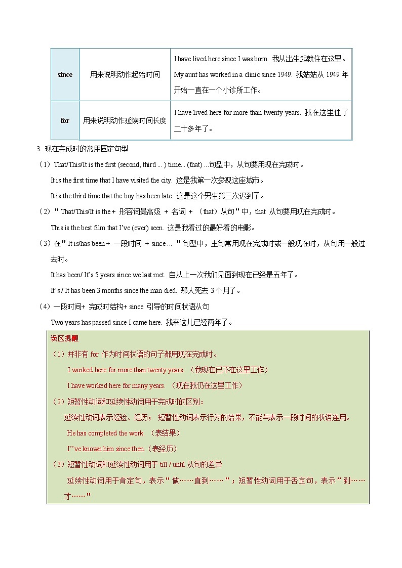 高考英语 考点知识专讲专练（有答案）考点11 完成时第3页