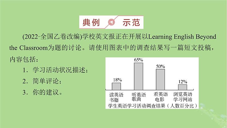 2025版高考英语一轮总复习写作培优第1部分第4章第1讲图表作文课件08