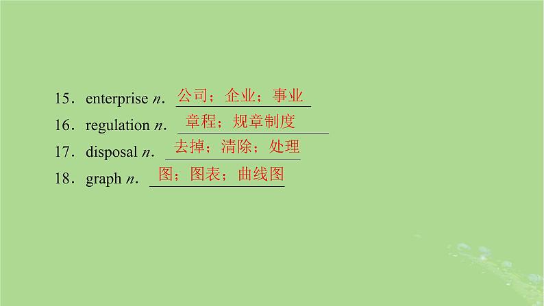 2025版高考英语一轮总复习选择性必修第三册Unit3EnvironmentalProtection课件08