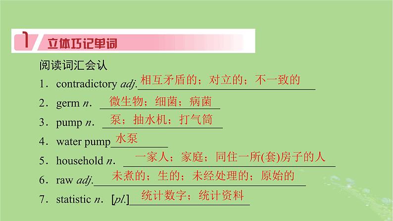 2025版高考英语一轮总复习选择性必修第二册Unit1ScienceandScientists课件第7页