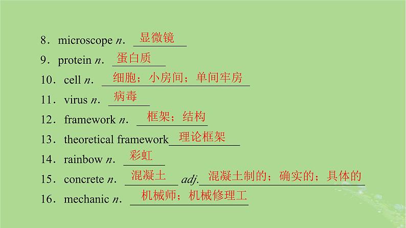 2025版高考英语一轮总复习选择性必修第二册Unit1ScienceandScientists课件第8页