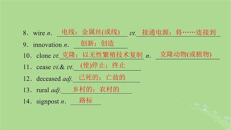 2025版高考英语一轮总复习选择性必修第一册Unit2LookingintotheFuture课件07