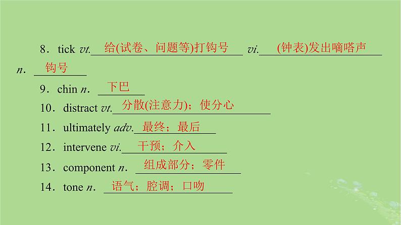 2025版高考英语一轮总复习选择性必修第一册Unit4BodyLanguage课件第7页