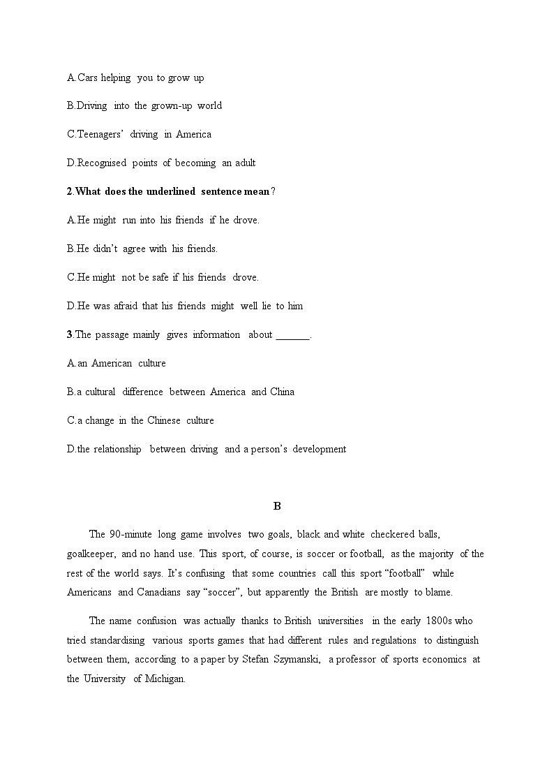 新教材（通用版）高考英语二轮复习考点分类练(十二)词句猜测题——句意理解类含答案02