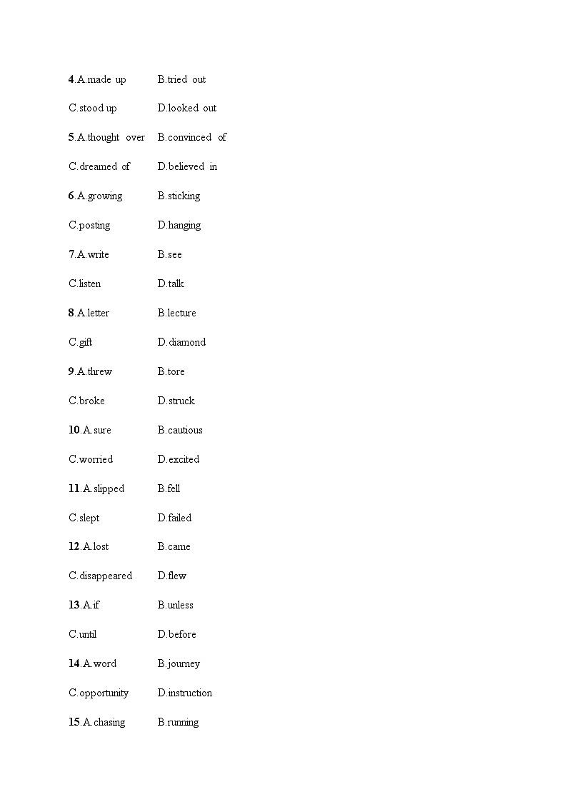 新教材（通用版）高考英语二轮复习文体分类练(一)——记叙文含答案02