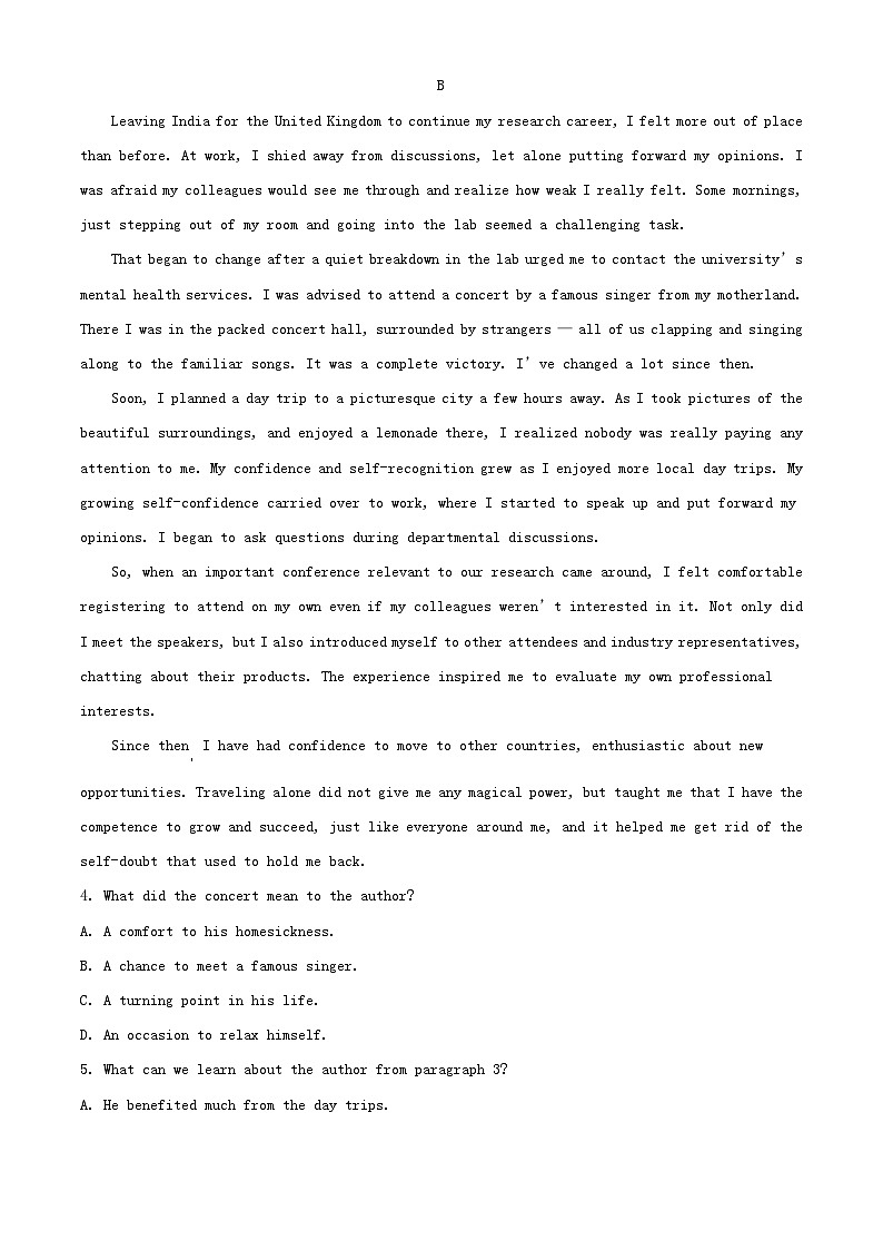 新疆2022_2023学年高二英语上学期期中试题含解析03