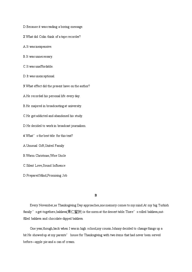 外研版高考英语一轮复习必修第二册 Unit6 Earth first练习含答案第2页