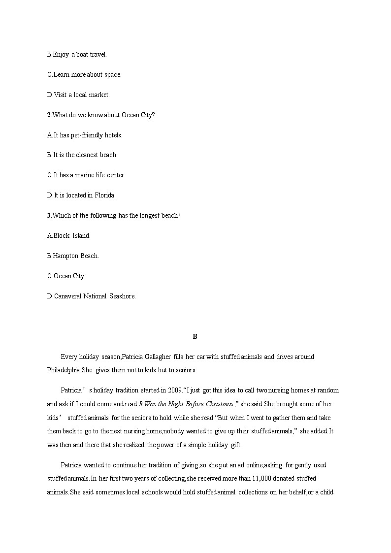 外研版高考英语一轮复习选择性必修第二册 Unit1 Growing up练习含答案第2页