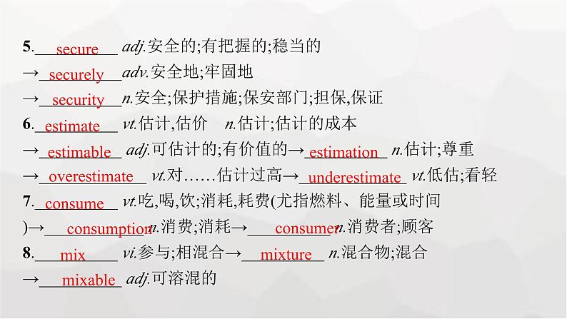 译林版高考英语一轮复习选择性必修第一册Unit1 Food matters课件第7页