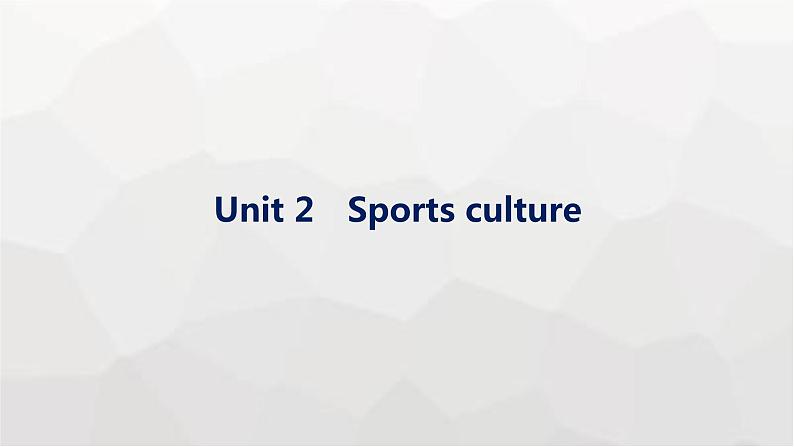 译林版高考英语一轮复习选择性必修第二册Unit2 Sports culture课件第1页