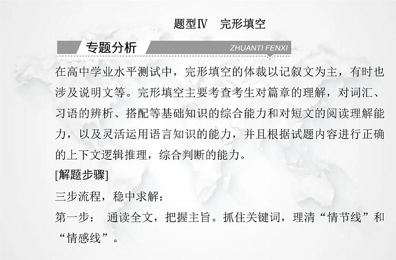 高中英语学业水平测试复习题型Ⅳ完形填空课件第2页