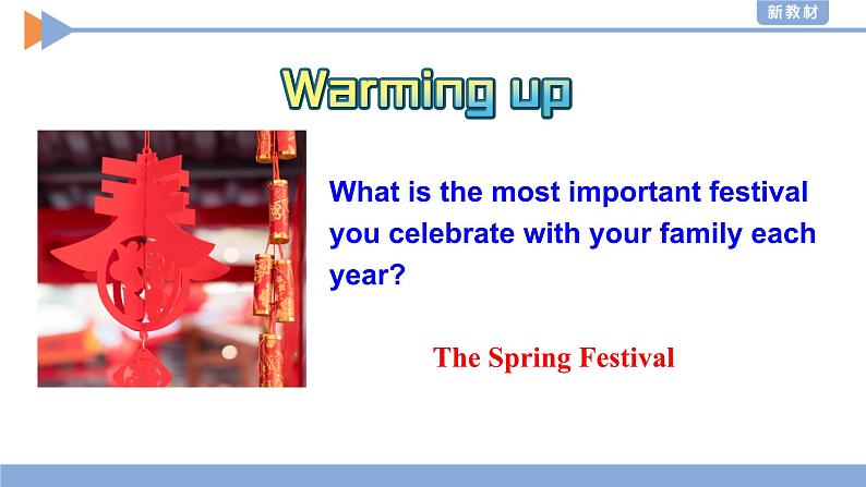 人教新教材必修3 Unit1 FESTIVALS AND CELEBRATIONS Reading and Thinking课件05