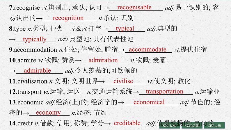 2025届高三一轮复习英语课件第1部分主题专项突破主题语境1人与自我主题群1生活与学习主题3TravellingAround旅行（人教版新高考新教材）第8页