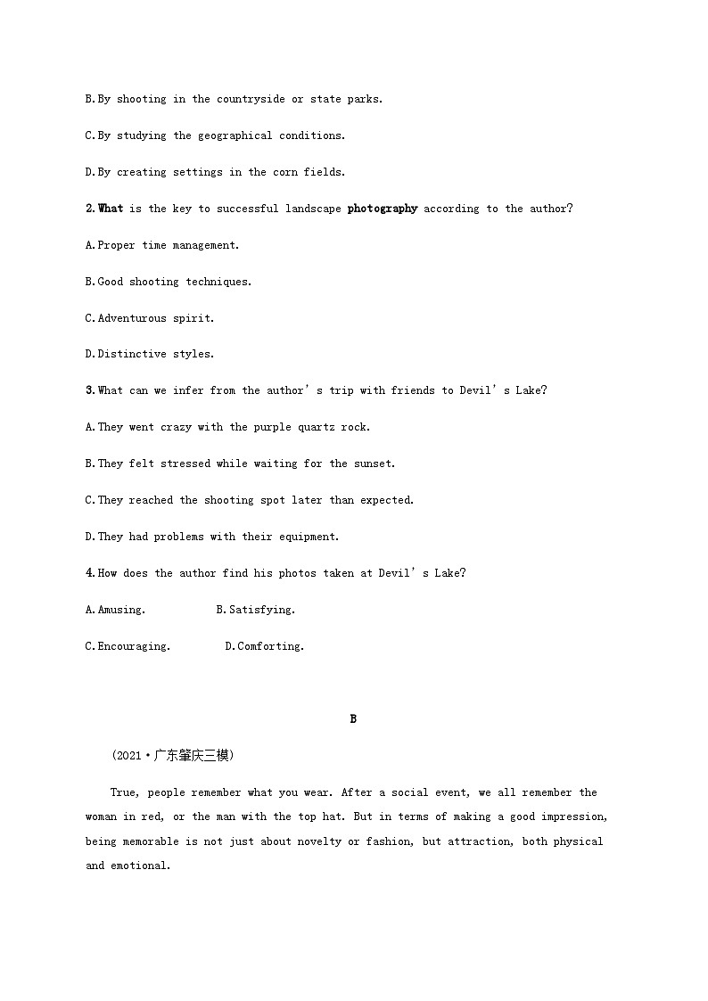 新高考（广西专版）2024届高考英语二轮总复习阅读理解能力升级练考点分类练二细节理解题间接信息类含答案02