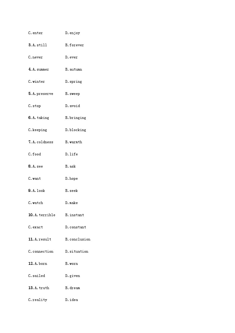 2025届高考英语一轮复习专项练习选择性必修第二册Unit5语言运用题组__求精准含答案第2页