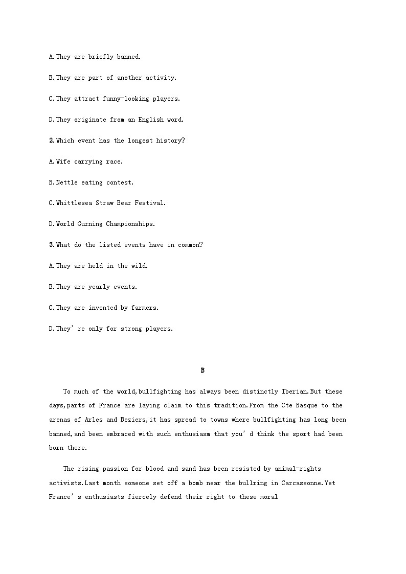 外研版新教材2025届高考英语一轮复习课时练Unit4Stageandscreen必修第二册含答案第2页