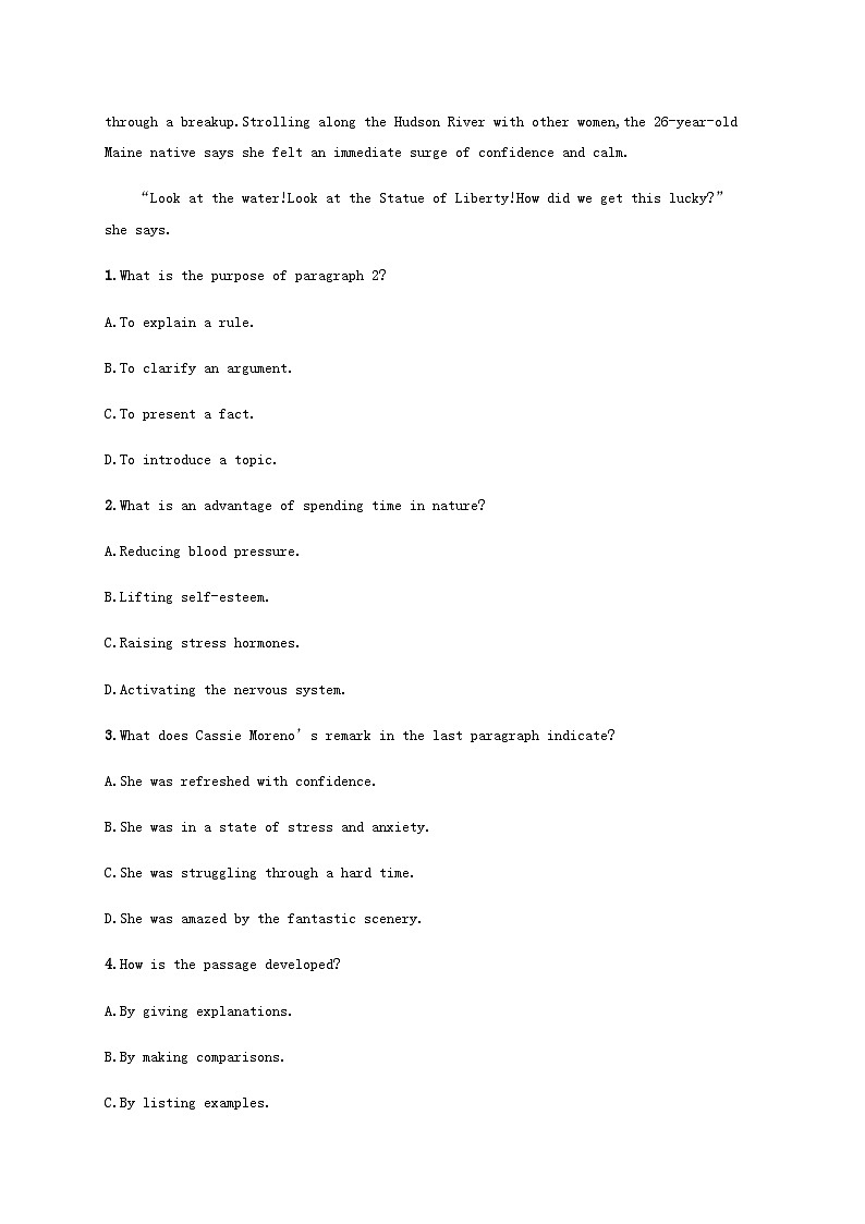 新人教版2025届高考英语一轮复习课时练Unit3SportsandFitness必修第一册含答案第2页