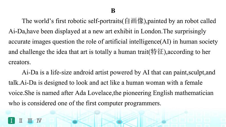 新人教版2025届高考英语一轮复习题型组合练Unit1Art选择性必修第三册课件08