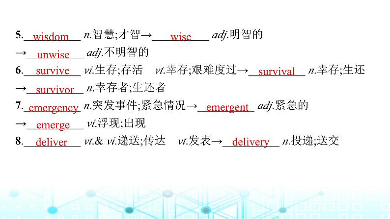 新人教版2025届高考英语一轮复习Unit4NaturalDisasters必修第一册课件第7页