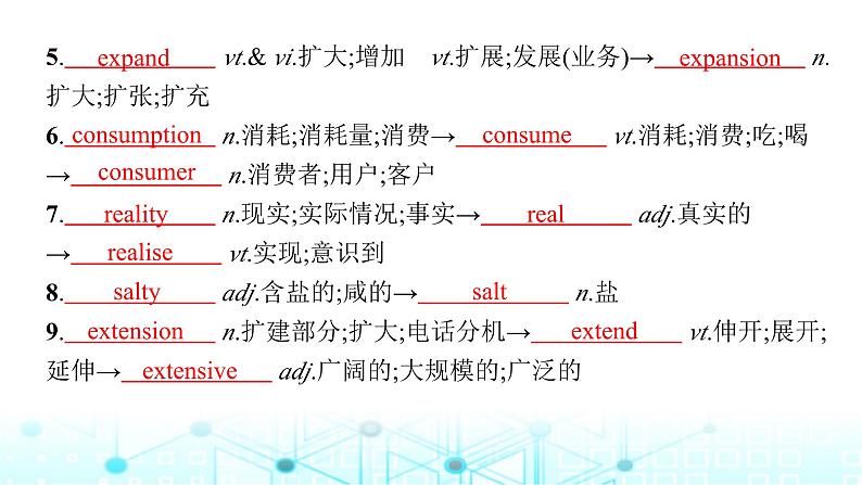 新人教版2025届高考英语一轮复习Unit5WorkingtheLand选择性必修第一册课件第7页