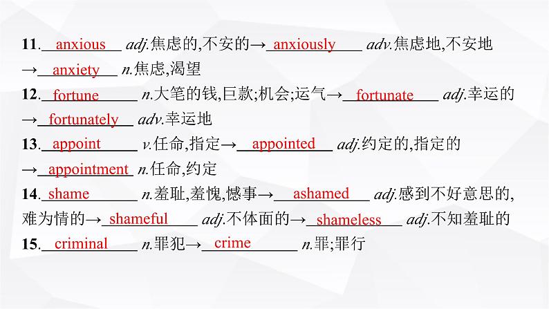 外研版2025届高考英语一轮复习教材知识复习Unit4Friendsforever必修第一册课件08