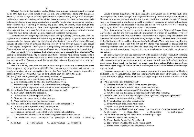 2024年广东省梅县东山中学高三下学期考前模拟英语试题第2页