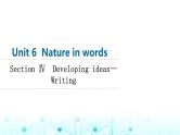外研版高中英语选择性版必修第三册Unit6 Section Ⅳ Developing ideas—Writing课件