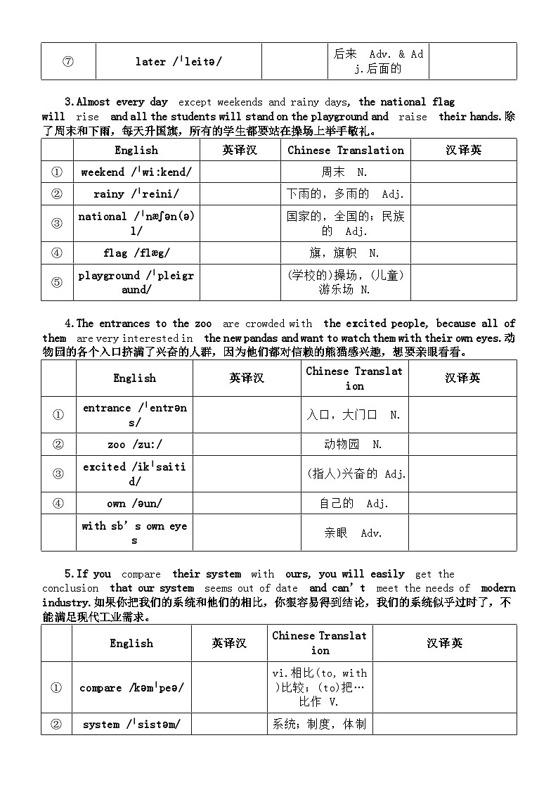 高中英语2024届高考复习背好句练词汇系列0514（共12句）第2页