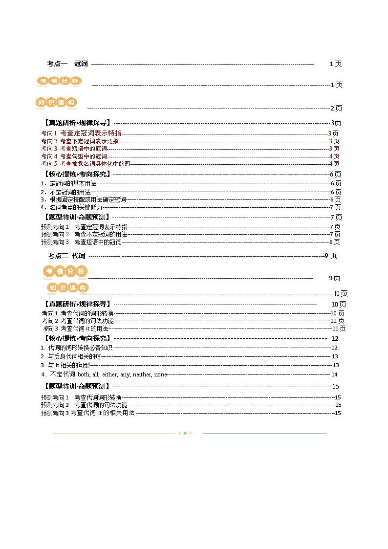 专题02  冠词、代词（讲义）（原卷版）第2页