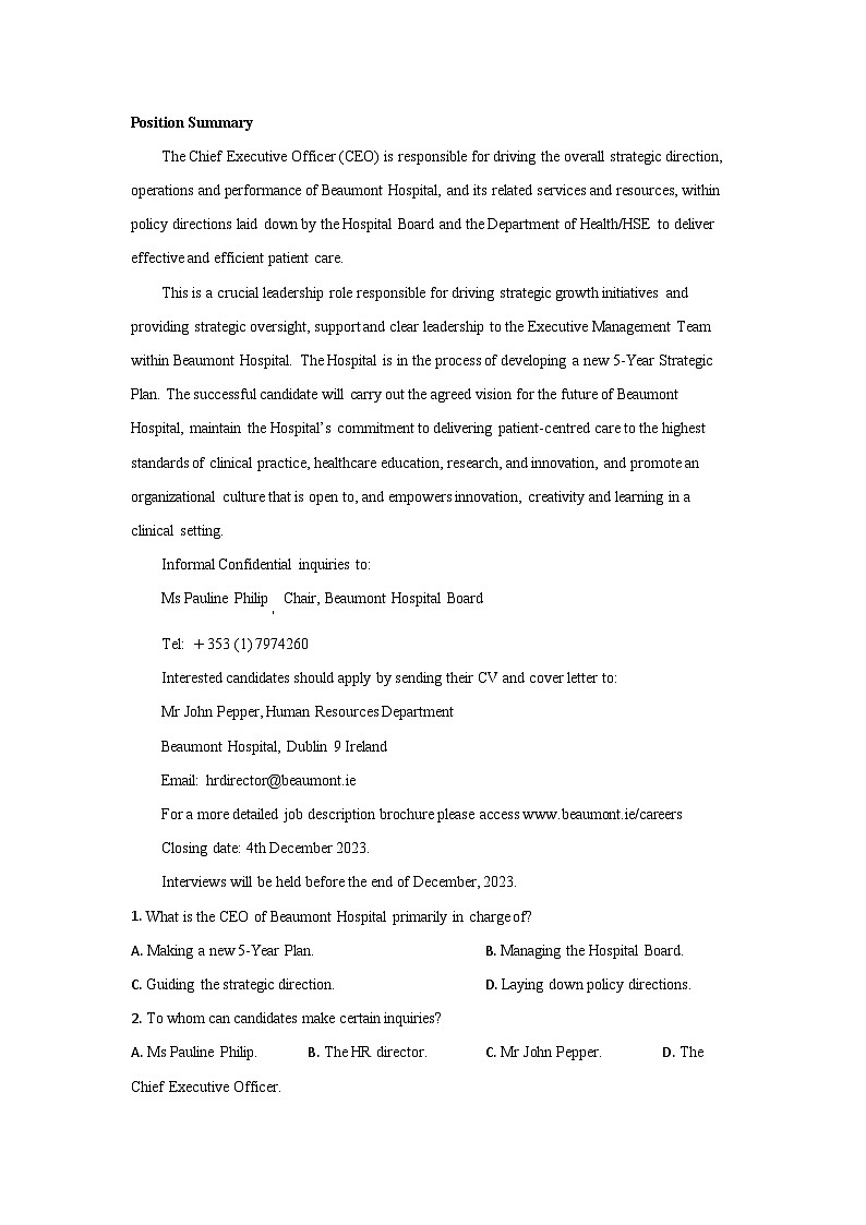 2024高考压轴试卷——英语（全国甲卷）（Word版附解析）03