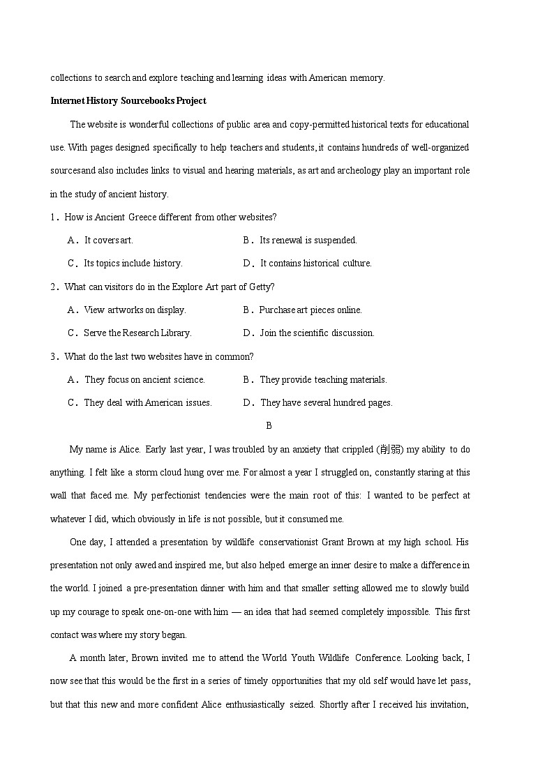 2024年高考第三次模拟考试题：英语（广东省专用01）（考试版）02