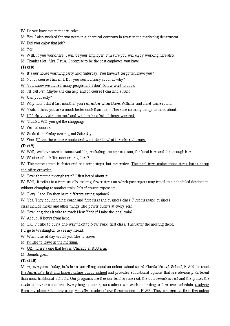 2024届四川省成都石室中学高三下学期5月高考适应性考试（一）英语试卷03