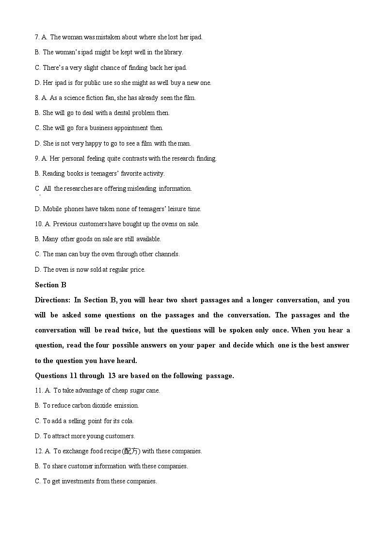 上海市格致中学2023-2024学年 高一下学期5月月考英语试卷02