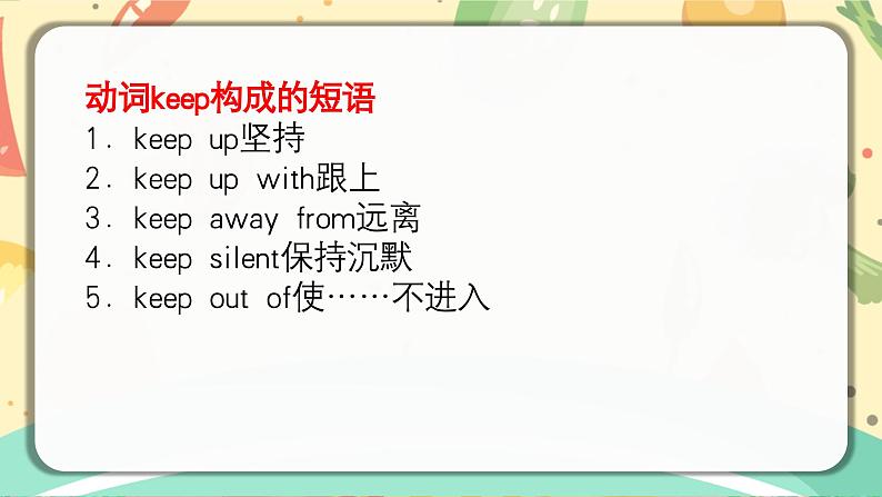 高中英语高频动词词组汇总 课件第3页