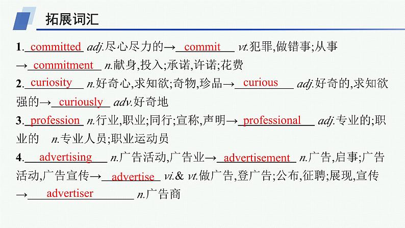 译林版高中英语选择性必修第二册UNIT1单元素能巩固提升课件04