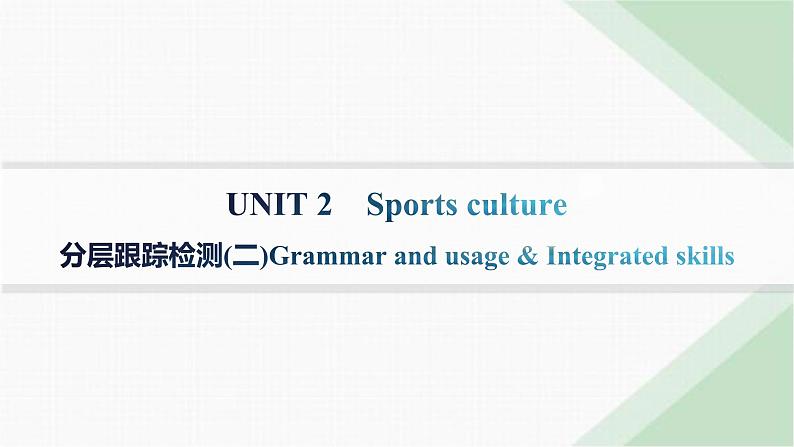 译林版高中英语选择性必修第二册UNIT2 分层跟踪检测(二) 课件01