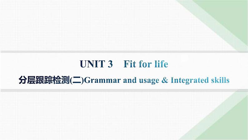 译林版高中英语选择性必修第二册UNIT3 分层跟踪检测(二) 课件第1页