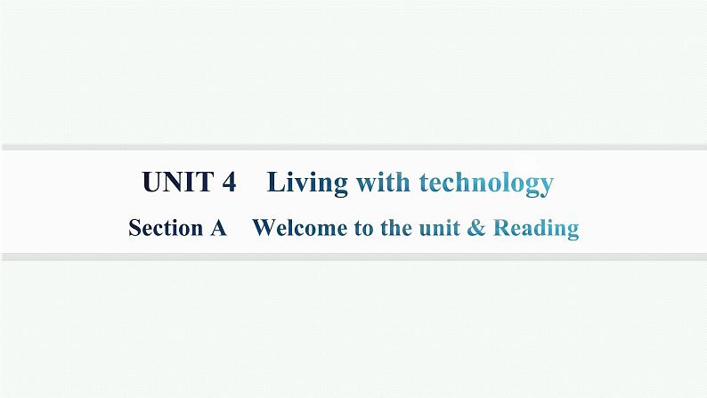 译林版高中英语选择性必修第二册UNIT4 Section A  课件第1页